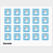 Sticker Carré C'est NOw Mystery Detective Snowman Blue (Feuille)