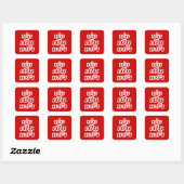 Sticker Carré C'est OK ♦ Bor Pen Yang dans le dialecte thaïlanda (Feuille)