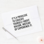 Sticker Carré C'est un privilège de vous éduquer (Enveloppe)