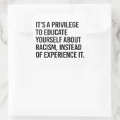 Sticker Carré C'est un privilège de vous éduquer (Sac)