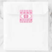 Sticker Carré C'est une fille (Sac)