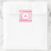 Sticker Carré C'est une fille (Sac)
