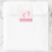 Sticker Carré C'est une fille ! (Sac)