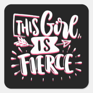 Sticker Carré Cette Fille Est Fière Empowerment Féminin