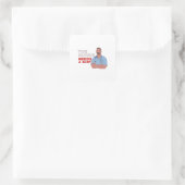 Sticker Carré Cette Infirmière A Besoin D'Une Balle (Sac)