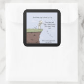 Sticker Carré Cette première étape (Sac)