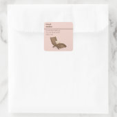 Sticker Carré Chaise Adirondack Été Modifiable (Sac)