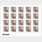 Sticker Carré Chaise Brewster (Feuille)