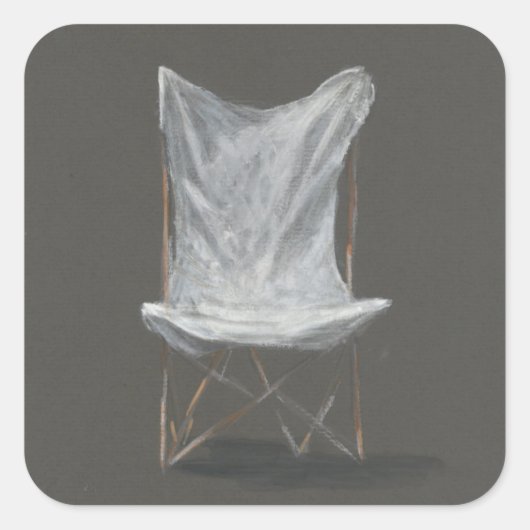 Sticker Carré Chaise de pont (Devant)