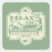 Sticker Carré Chaise Longue (Devant)