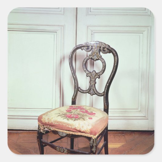 Sticker Carré Chaise, style Second Empire (Devant)