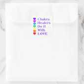 Sticker Carré Chakra Healers le font avec amour (Sac)