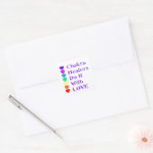 Sticker Carré Chakra Healers le font avec amour (Enveloppe)