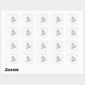 STICKER CARRÉ CHAMBRE (Feuille)