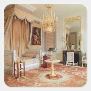 Sticker Carré Chambre à coucher dans le Trianon grand (photo)