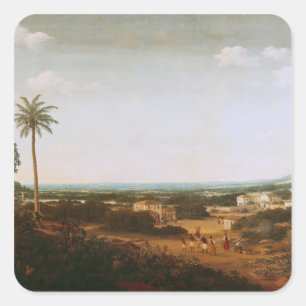 Sticker Carré Chambre d'un noble portugais au Brésil