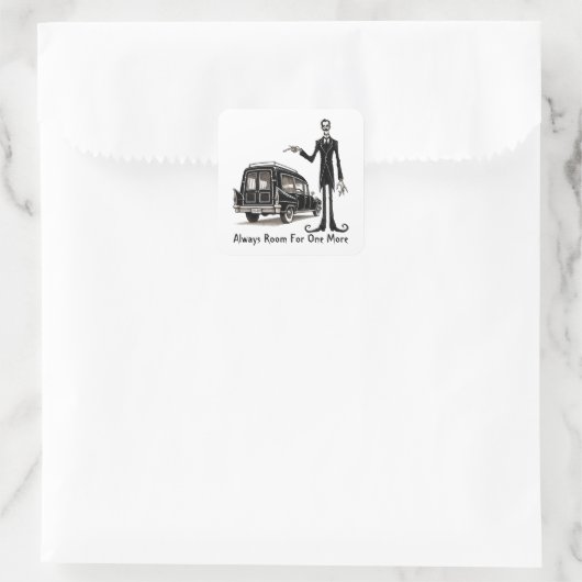 Sticker Carré Chambre Pour Une De Plus (Sac)