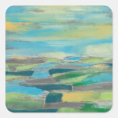 Sticker Carré Champ fragmenté I (Devant)