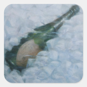 Sticker Carré Champagne sur glace 2012