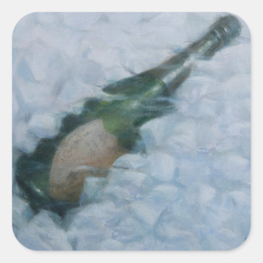 Sticker Carré Champagne sur glace 2012 (Devant)