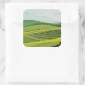 Sticker Carré Champs agricoles (Sac)