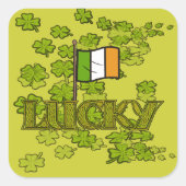 Sticker Carré Chance des Irlandais (Devant)