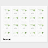 Sticker Carré Chanceux en amour : St Patrick's Day enterrement d (Feuille)