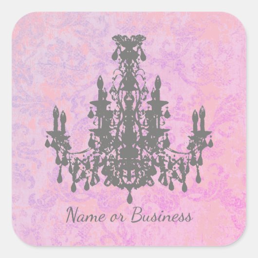 Sticker Carré Chandelier de coco - CHANGER DE COULEUR / FORME / (Devant)
