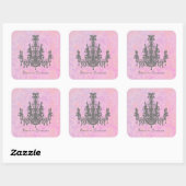 Sticker Carré Chandelier de coco - CHANGER DE COULEUR / FORME / (Feuille)