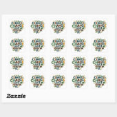 Sticker Carré Changement climatique Renouvelez simplement (Feuille)