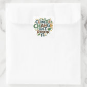 Sticker Carré Changement climatique Renouvelez simplement (Sac)