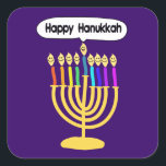 Sticker Carré Channukah heureux Menora/Chanukia<br><div class="desc">hanuka, hannuka, hannukah, hanukah, hannukkah, hanoukka, chanuka, channuka, channukah, chanukah, channukkah, chanukia de chanukkah, chanukkia, hanukia, hanukkia, menora, mennora, vacances de menorra, vacances, juives, Judaïsme, "hanoukka heureux", visage heureux", candélabres, heureux, channukah, hannuka, hanoukka, hanuka, chanuka, chanukkah, chanukah, channuka, "channukah heureux", sameach, sameach de chag, menora, menorah, hanukia, chanukia, juif, Judaïsme,...</div>