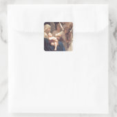 Sticker Carré Chanson des Anges - William-Adolphe Bouguereau (Sac)