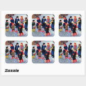 Sticker Carré Chanteurs Carol (Feuille)