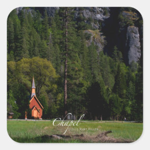Sticker Carré Chapelle de Yosemite