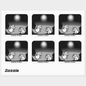 Sticker Carré Charades la nuit (Feuille)