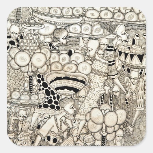 Sticker Carré Charge lourde 2 (Devant)