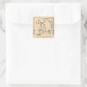 Sticker Carré Chargeur d'oiseaux vide (Sac)