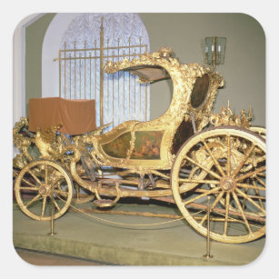 Sticker Carré Chariot de gondole d'impératrice Catherine II