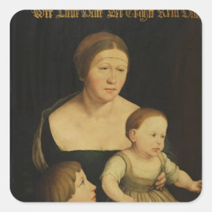 Sticker Carré Charité ou la famille de l'artiste, c.1528