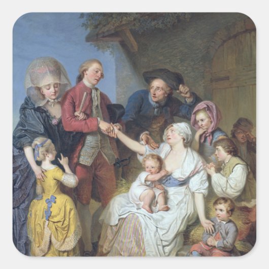 Sticker Carré Charity, 1777 (Devant)