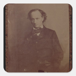 Sticker Carré Charles Baudelaire (1820-1867), poète français,