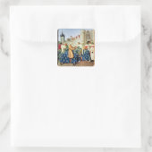 Sticker Carré Charles V recevant l'empereur Charles IV (Sac)