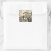 Sticker Carré Charles XII de Suède entrant à Copenhague (Sac)