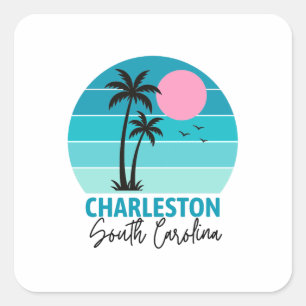 Sticker Carré Charleston Caroline du Sud