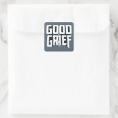 Sticker Carré Charlie Brown "Good Grief" Rock Band Tee Graphic (Sac)