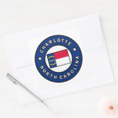 Sticker Carré Charlotte Caroline du Nord (Enveloppe)