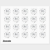 Sticker Carré Charmante Joie tendance Silver Holiday (Feuille)