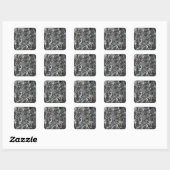 Sticker Carré charme (Feuille)