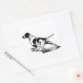 Sticker Carré Chasse au chien (Enveloppe)